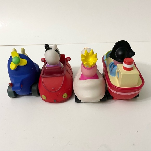 Lot of 4 Cars Peppa Pig Car Figures Buggy Racers Wheelin Jazwares - Picture 11 of 16